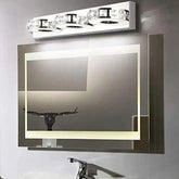 Ring Shaped Crystal Silver Bathroom Wall Lights - Clowas